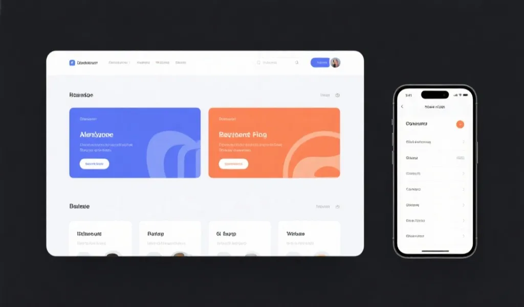 信息展示页面布局示意